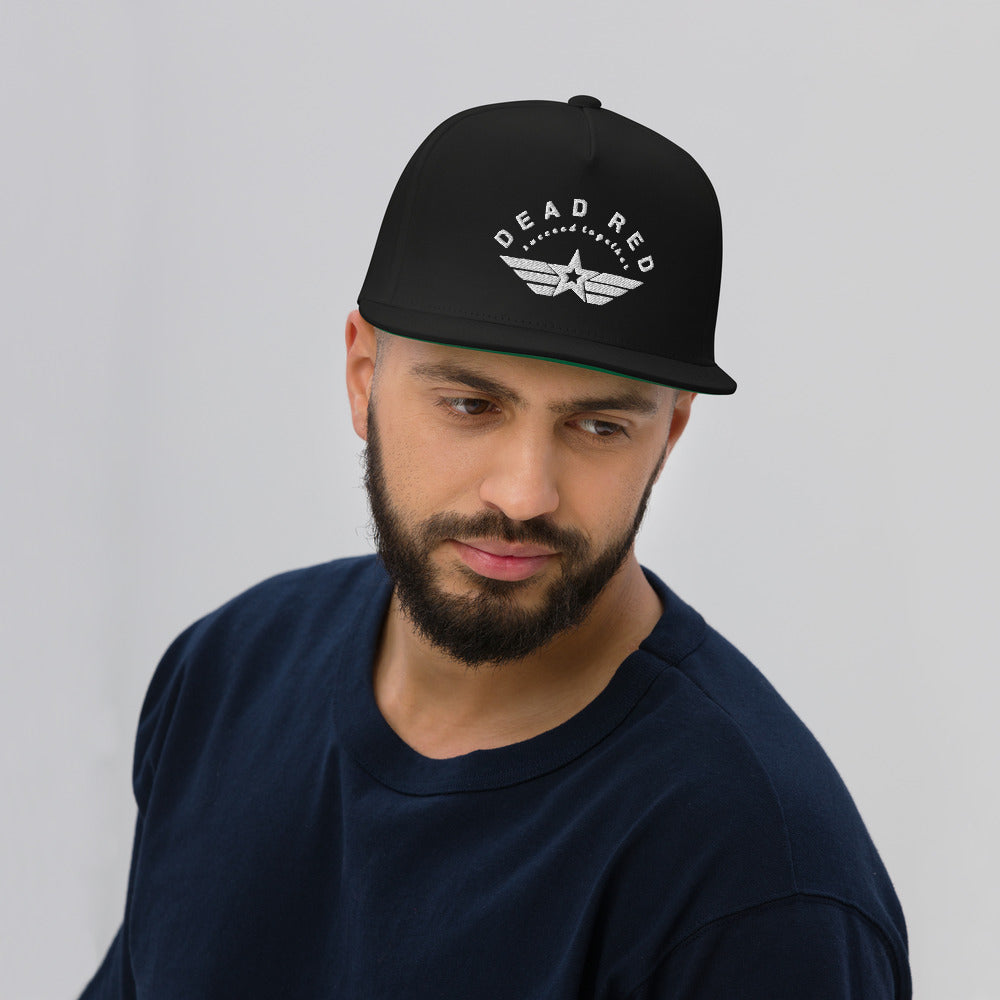 Succeed Together (white logo) Flat Bill Cap