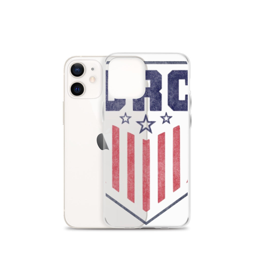 DRC Shield (red / white / blue logo) iPhone Case