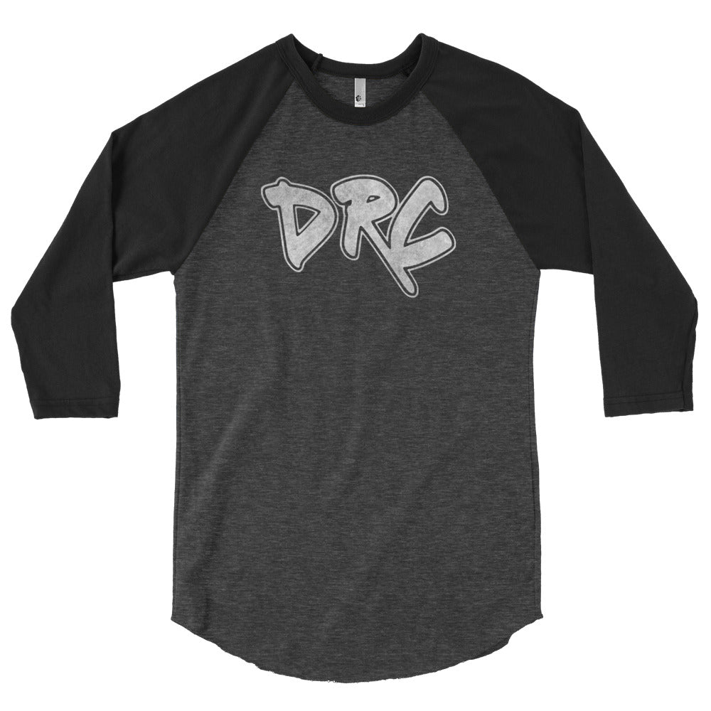 DRC (white logo) 3/4 sleeve raglan shirt