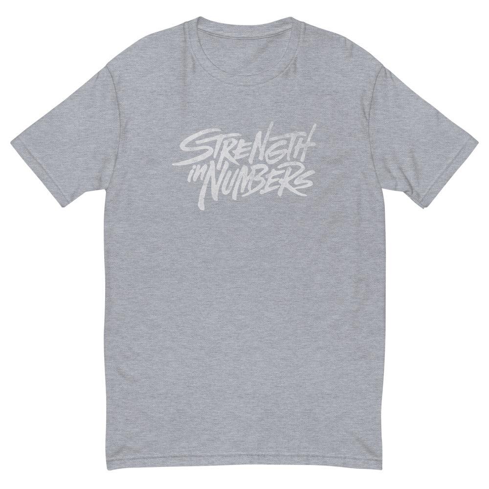 Strength In Numbers (white logo) Short Sleeve T-shirt