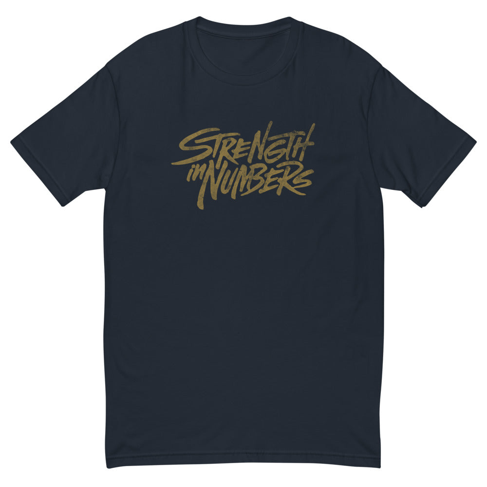 Strength In Numbers (gold logo) Short Sleeve T-shirt