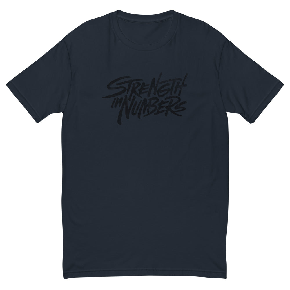 Strength In Numbers (black logo) Short Sleeve T-shirt
