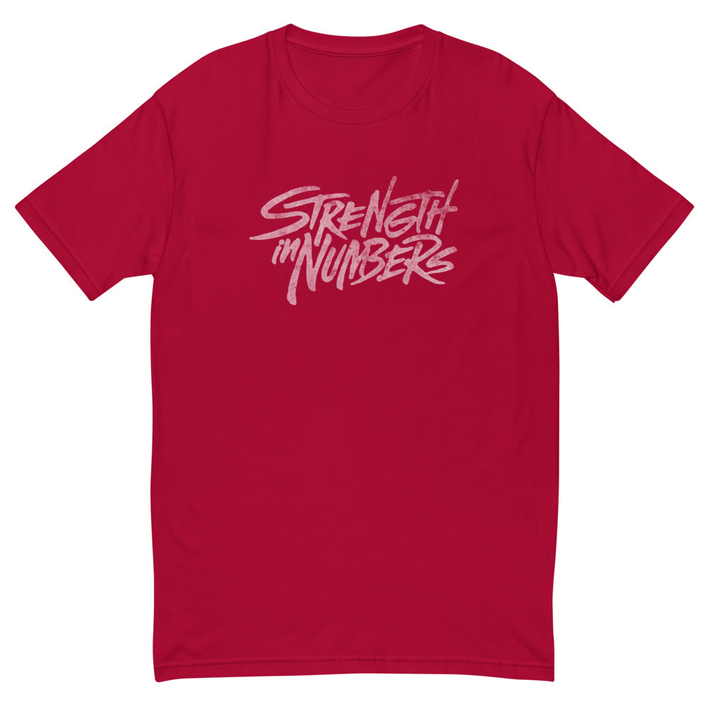 Strength In Numbers (white logo) Short Sleeve T-shirt