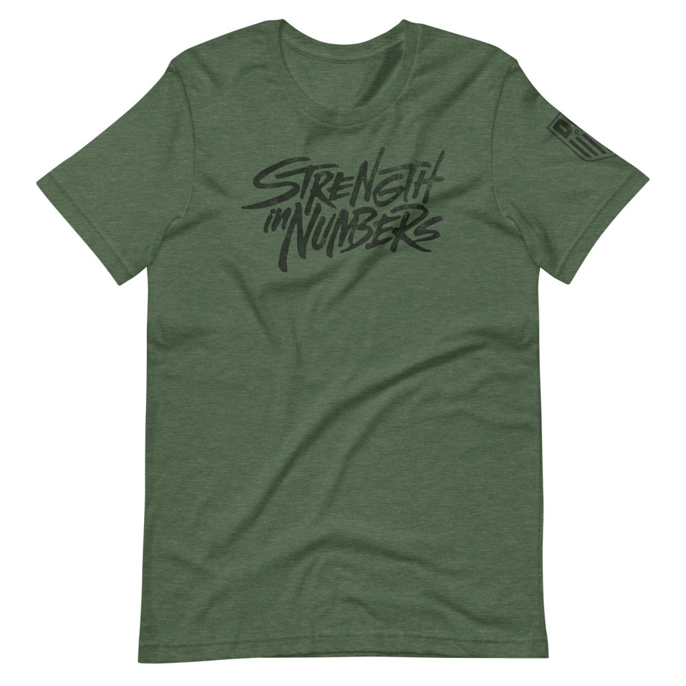 Strength In Numbers (black logo) Short-Sleeve Unisex T-Shirt