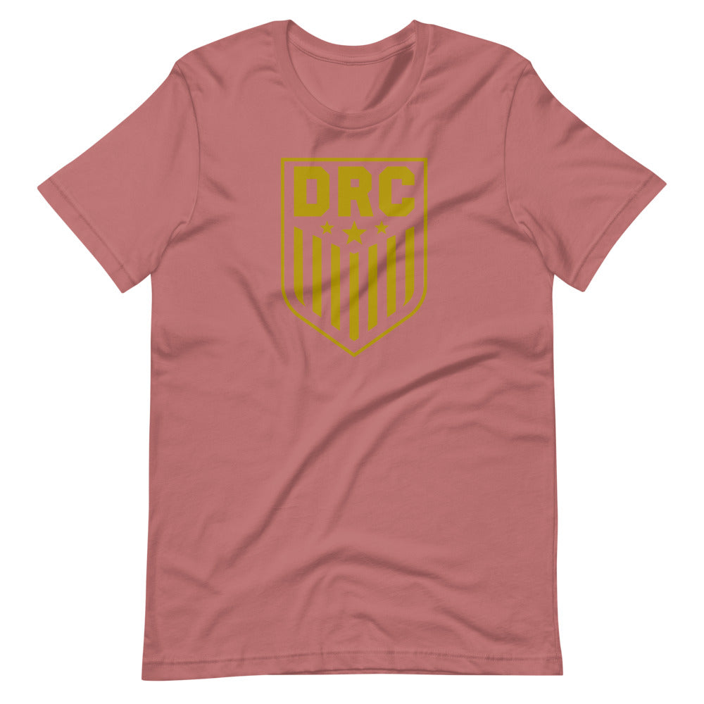 DRC Shield (gold logo) Short-Sleeve Unisex T-Shirt