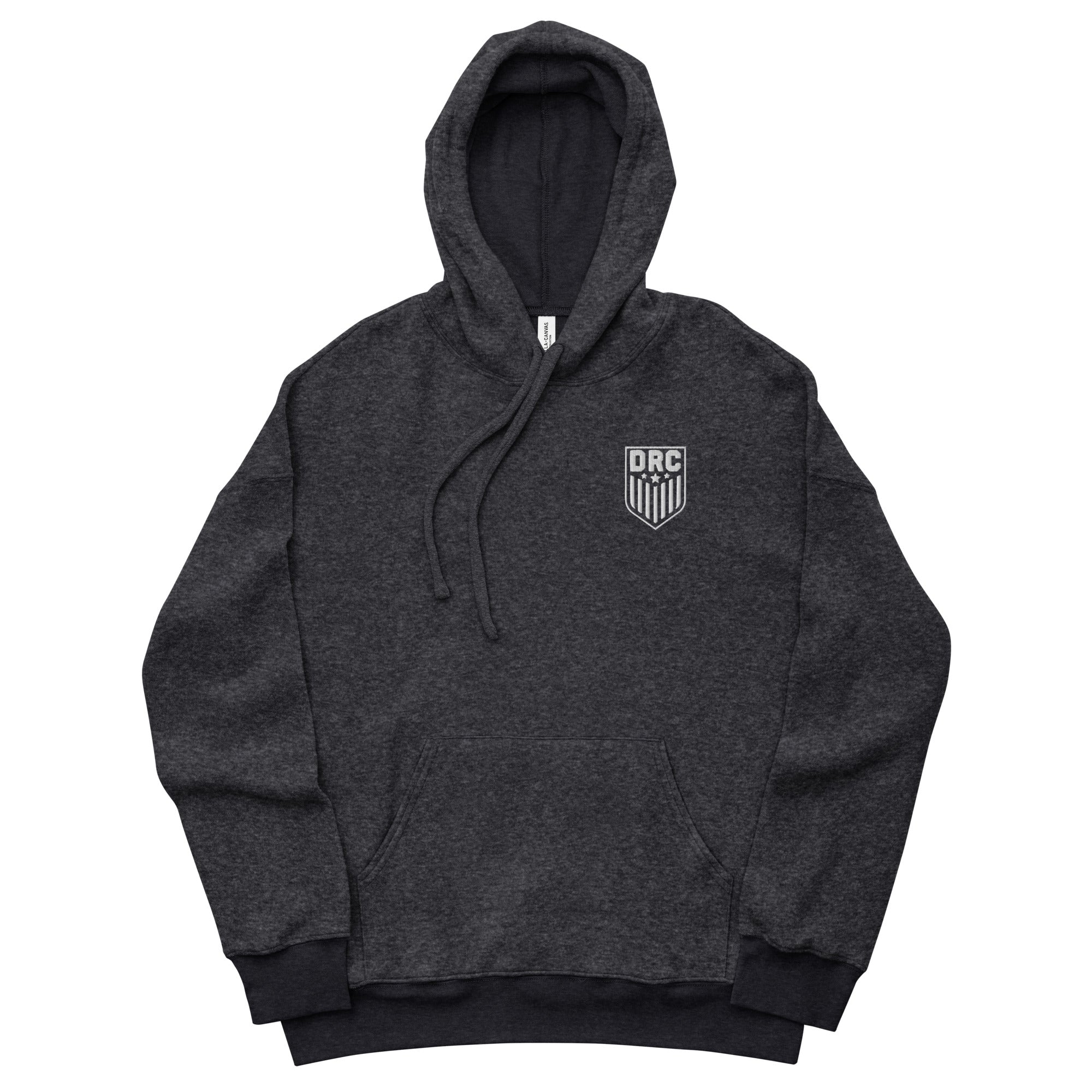 White Shield Unisex sueded fleece hoodie