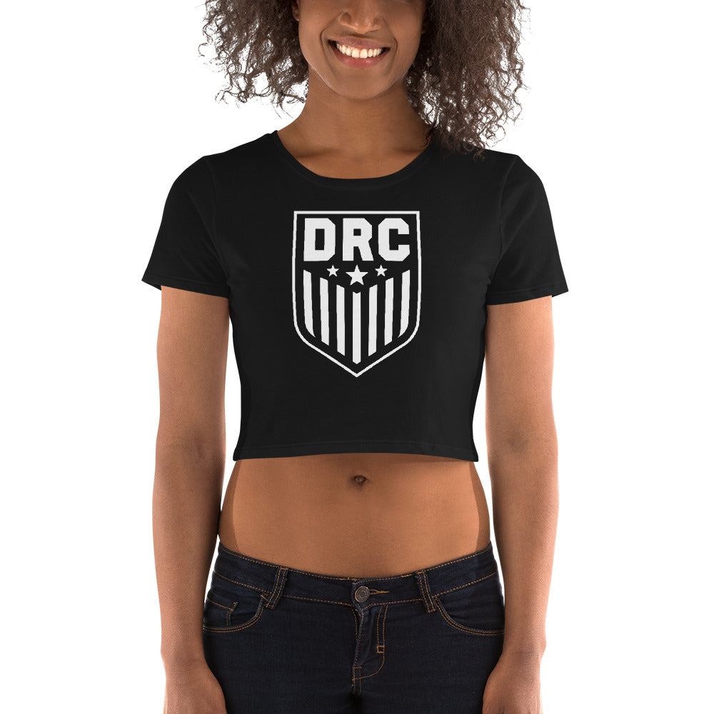 DRC Shield (white logo) Women’s Crop Tee