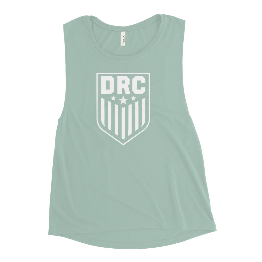 DRC Shield (white logo) Ladies’ Muscle Tank