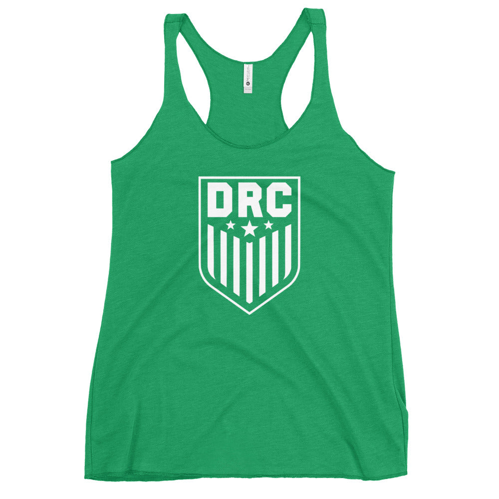 DRC Shield (white logo) Women's Racerback Tank