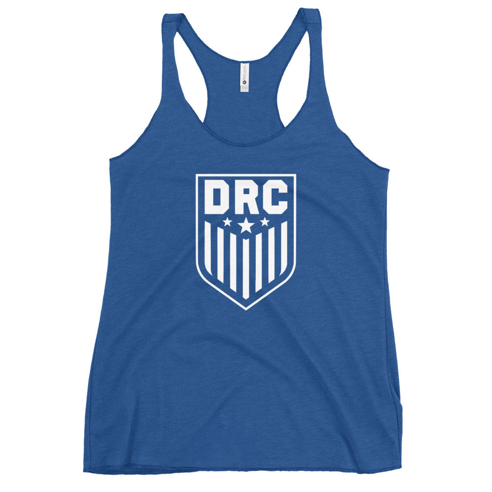 DRC Shield (white logo) Women's Racerback Tank