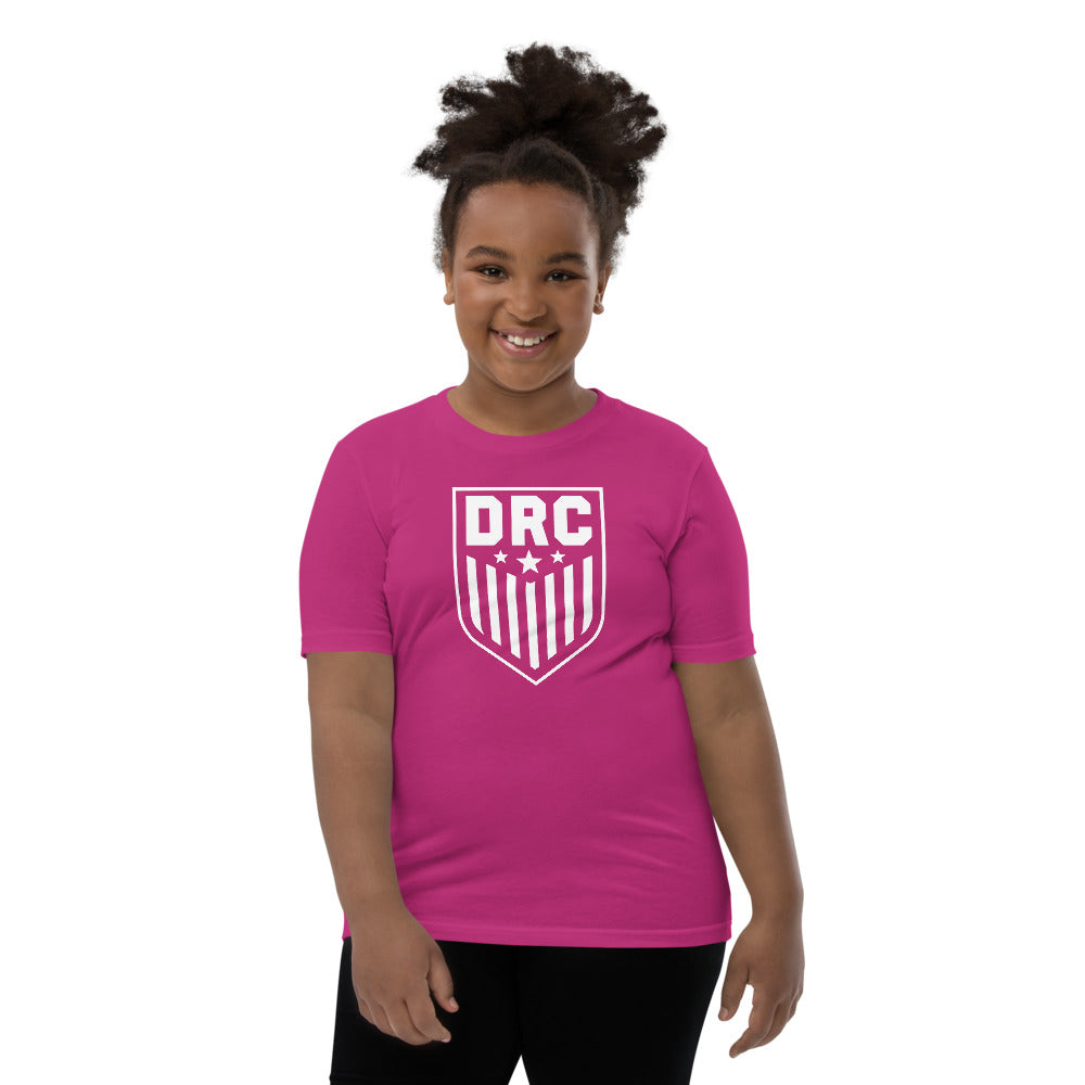 DRC Shield (white logo) Youth Short Sleeve T-Shirt